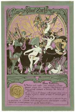 Invitation au Bal des Quat'Z'Arts de 1910 (Paris)